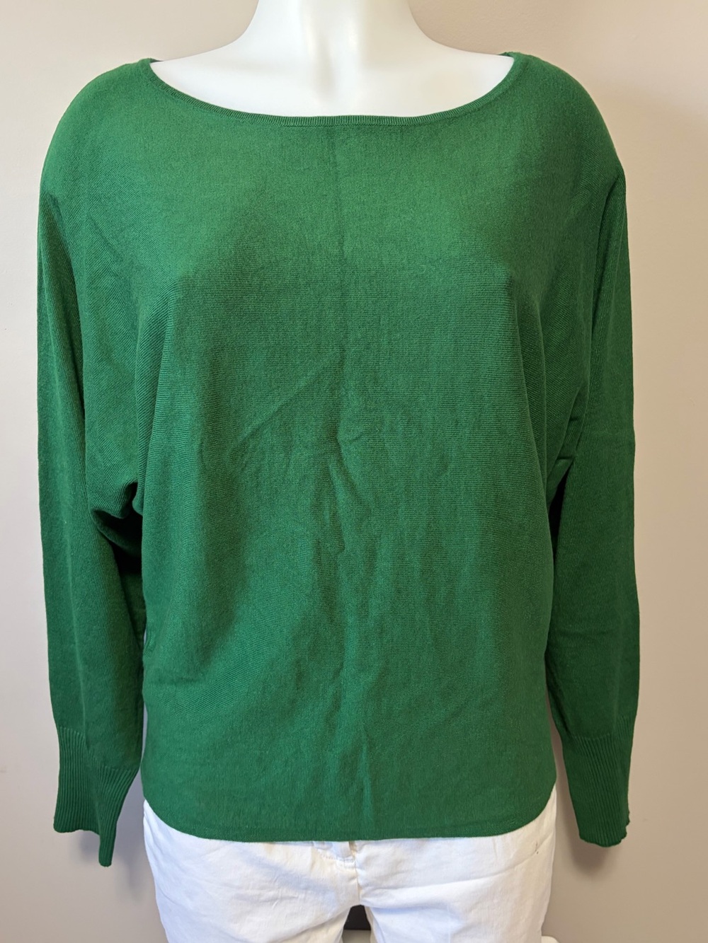 Cyrus Emerald Green Boatneck Sweater